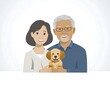 © Min - Elderly Couple with Dog Portrait