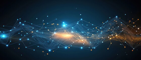Poster - abstract digital network