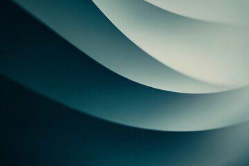 Leinwandbilder - Close-up view of smooth white curves on a relief surface against a dark monochrome backdrop, presenting a minimalist design with copy space available