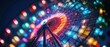 © Bassmallah - A vibrant Ferris wheel with colorful lights at night.