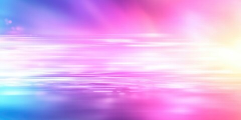 Poster - Abstract Pastel Background with Horizontal Color Streaks