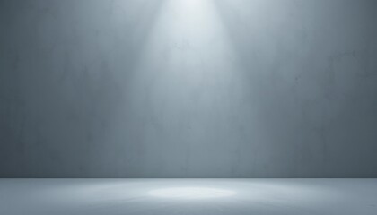Poster - Illuminated minimalist showcase studio space photography neutral background wide angle creative product display