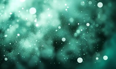 Wall Mural - pulsating toxic green background filled with swirling light particles in motion made with generative