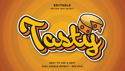 Poster - tasty editable text effect with modern and simple style