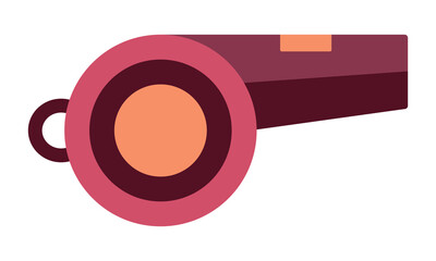 Fototapete - Whistle vector icon. Isometric sports whistle of referee icon of sport match. Simple sound vector illustration with white background. Active game lifestyle sign symbol. Vector image.