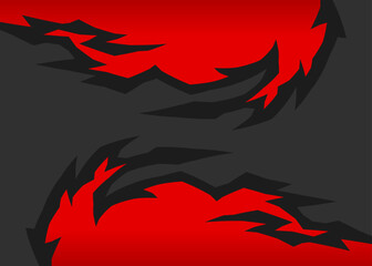 Aufkleber - Minimalist background with geometric flame pattern and with some copy space area