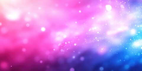 Poster - Dreamy Abstract Background with Pink Purple and Blue Bokeh Lights