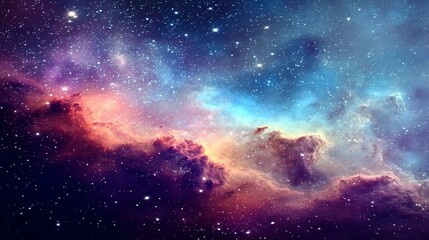 Wall Mural - celestial nebulae of the deep space