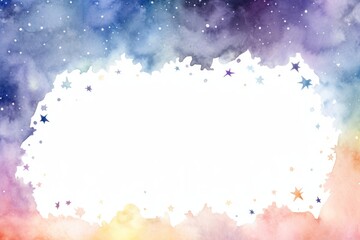 Wall Mural - cute cosmic night space sky.