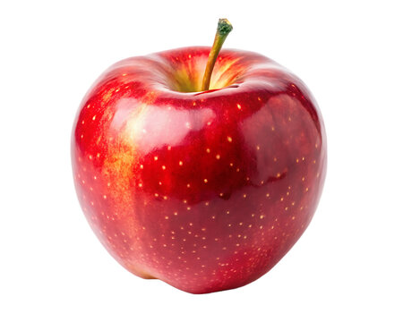 A red apple isolated on white background PNG