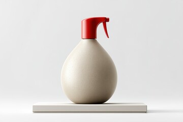 Poster - Modern design of a minimalistic spray bottle on a light surface with a simplistic aesthetic