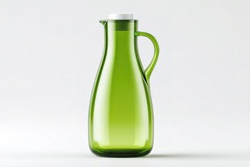 Poster - Elegant green glass carafe showcasing simple design for stylish dining and entertaining occasions
