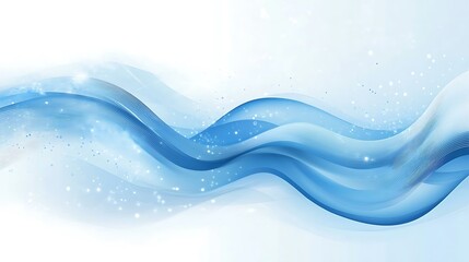 Wall Mural - Blue Wave Abstract Background.