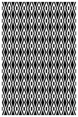 Poster - A bold geometric labyrinth of diamonds and ovals an intriguing optical pattern