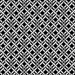 Poster - Abstract interwoven black and white lines creating a striking geometric pattern