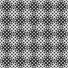 Poster - Interwoven black diamonds  white quatrefoils form a captivating hypnotic geometric tapestry