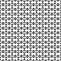 Poster - Rows of black geometric patterns create a tessellated optical design