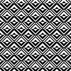 Poster - Zigzag Chevron Dance A hypnotic ballet of black and white shapes echoing patterns and linear symmetry