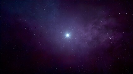 Wall Mural - a celestial beacon a radiant star emitting luminous energy amidst cosmic surroundings and interstell