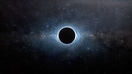 Wall Mural - black hole space phenomenon gravity well singularity event horizon cosmic wonder astrophysics celest