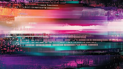 Abstract colorfull digital technology background displays binary code data on the web