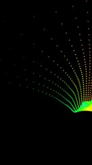 Wall Mural - Abstract rainbow color particles lines background