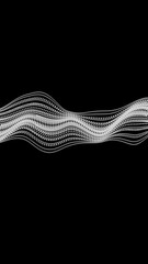 Wall Mural - black and white abstract particles background