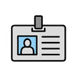 © MdDelowar - ID Badge with User Profile Icon Design