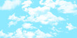 © md - Blue sky with white cloud Vector cartoon nature background of Spring before sunset with bright sunlight