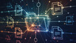 © Buckley - Digital Data Gateway: Visualize a sophisticated digital data network, where interconnected folders and documents symbolize a seamless flow of information.