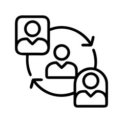 Poster - Teamwork collaboration people cycle group process management workflow organization connection network