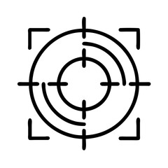 Poster - Target focus aim target focus target aim target focus aim target focus target aim icon vector