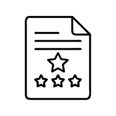Poster - Review rating star document feedback evaluation report quality performance satisfaction assessment