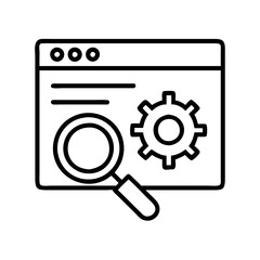 Poster - Search engine optimization seo website development and design configuration and maintenance icon vector