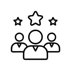 Poster - Teamwork team group people collaboration leadership success achievement stars rating review concept