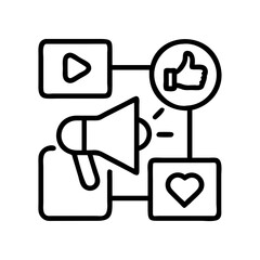 Poster - Marketing social media strategy digital marketing content strategy promotion advertising campaign like