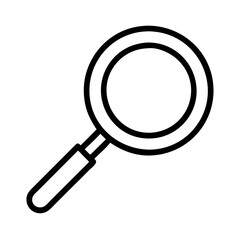 Poster - Magnifying glass search find zoom investigation discovery research tool icon symbol graphic element