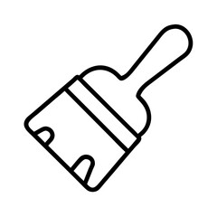 Poster - Paint brush icon vector drawing tool art supply artist equipment painting instrument coloring tool design element