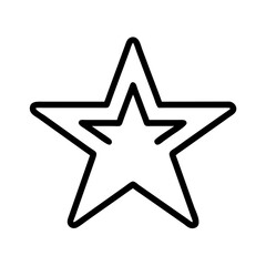 Poster - Star outline vector graphic with star shape icon and star symbol for graphic design and decoration use
