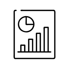 Poster - Business report chart graph diagram data analysis information presentation financial document