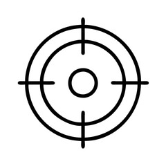 Poster - target icon aim focus bullseye dartboard sniper crosshair precision goal mark accuracy vector graphi
