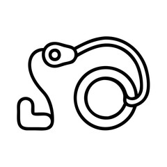 Fototapete - Outline earplug illustration vector graphic design noise cancelling earplug design sound protection