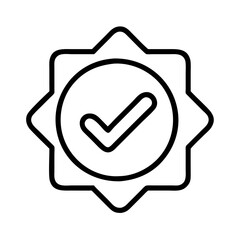 Poster - Check mark icon symbol sign approved success right choice correct positive tick validation stamp badge