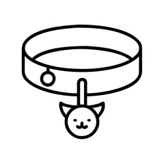 Poster - Cat collar pet collar animal collar kitten collar feline collar cat accessories pet supplies collar with tag