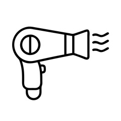 Fototapete - Hair dryer blow dryer salon beauty hair styling tool appliance hot air professional dryer design