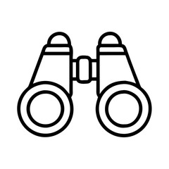 Poster - binoculars vector icon optical instrument for distance viewing travel and exploration tool for sight