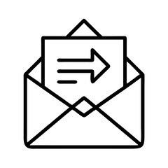 Poster - email marketing mail message send newsletter contact communication inbox direct outgoing concept arr