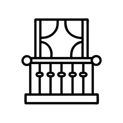 Poster - Balcony architecture outdoor design building exterior rail terrace apartment home facade view urban design