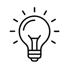 Leinwandbilder - Lightbulb idea innovation inspiration creativity invention solution thinking electricity bright bulb smart concept