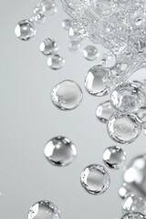 Poster - Translucent Water Droplets Suspended in Air
